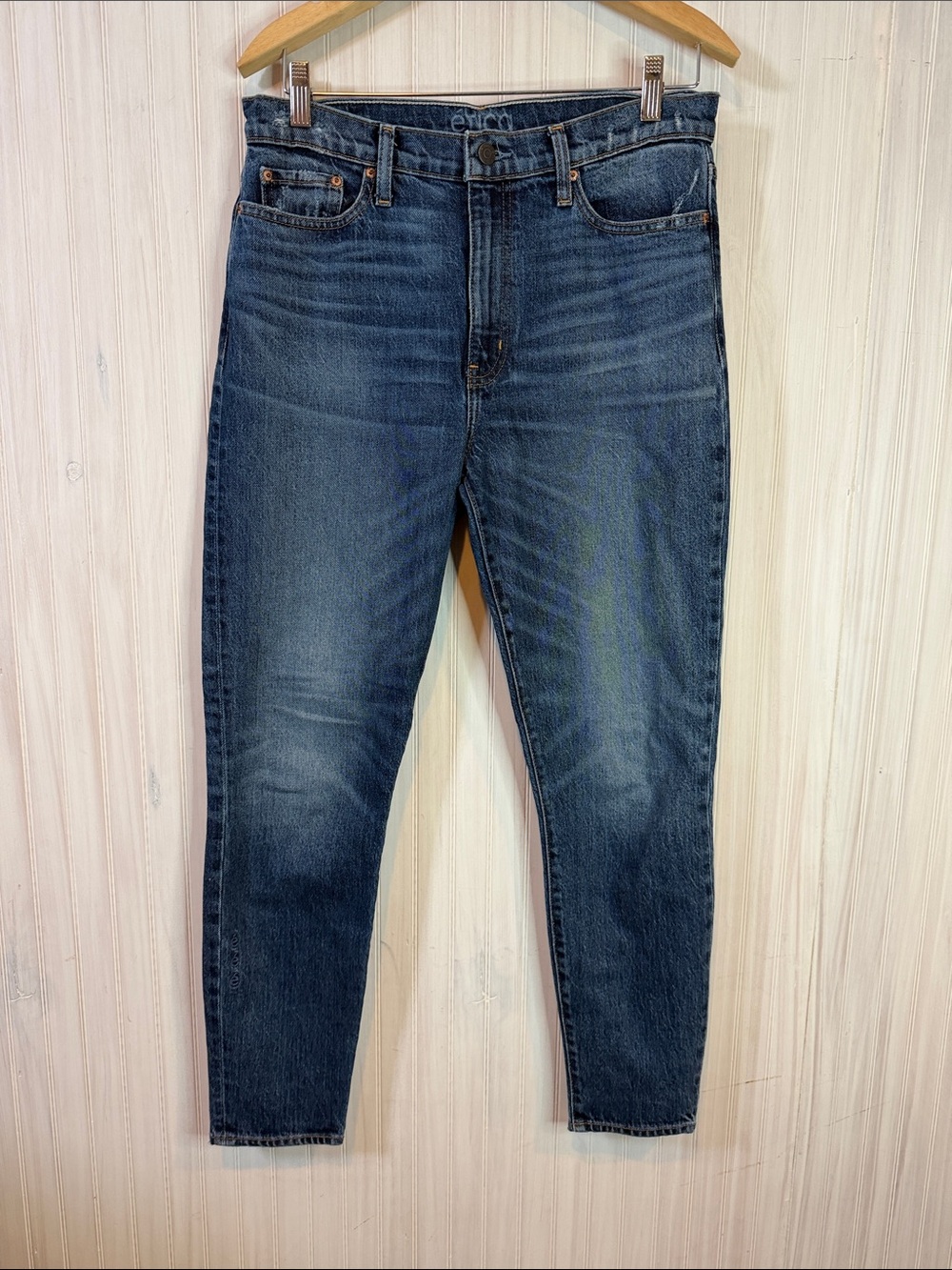 ETICA HIGH WAIST STRAIGHT TAPERED ANKLE 29 sustainable jeans EW116102a